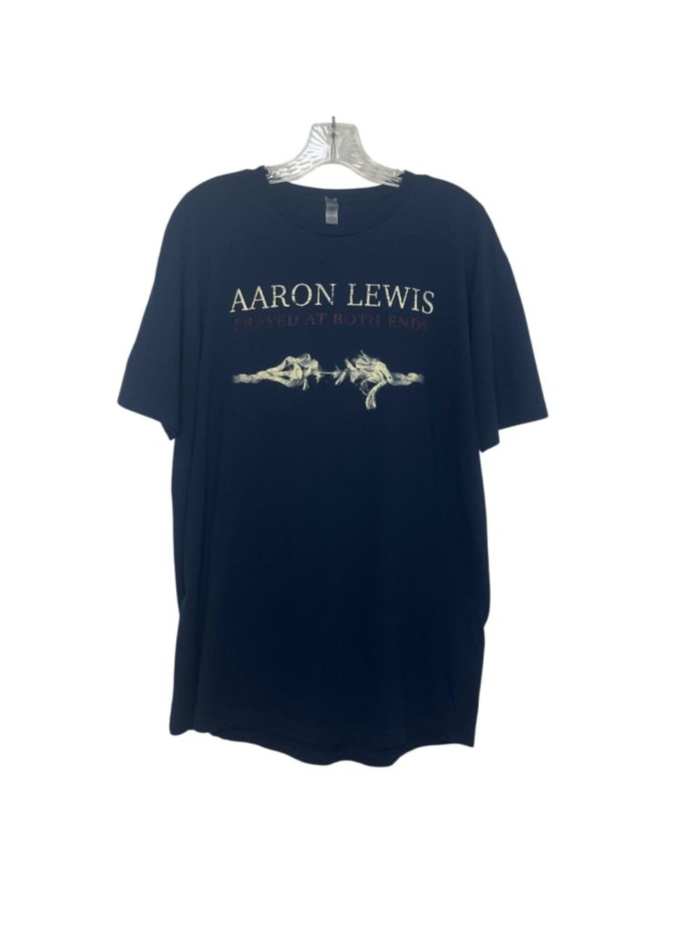 Aaron Lewis Frayed At Both Ends Tour Tshirt XL Blue Next Level Apparel